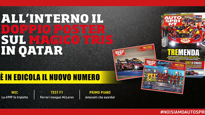 In edicola con Autosprint c'è il doppio poster della tripletta Ferrari del WEC