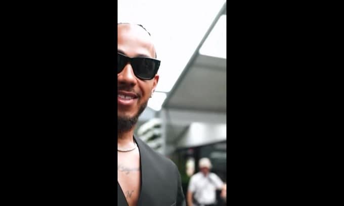 GP Australia: l'arrivo di Hamilton nel paddock Ferrari