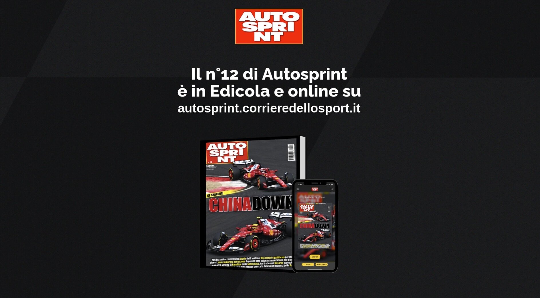 China Down, il numero 12 di Autosprint è in edicola