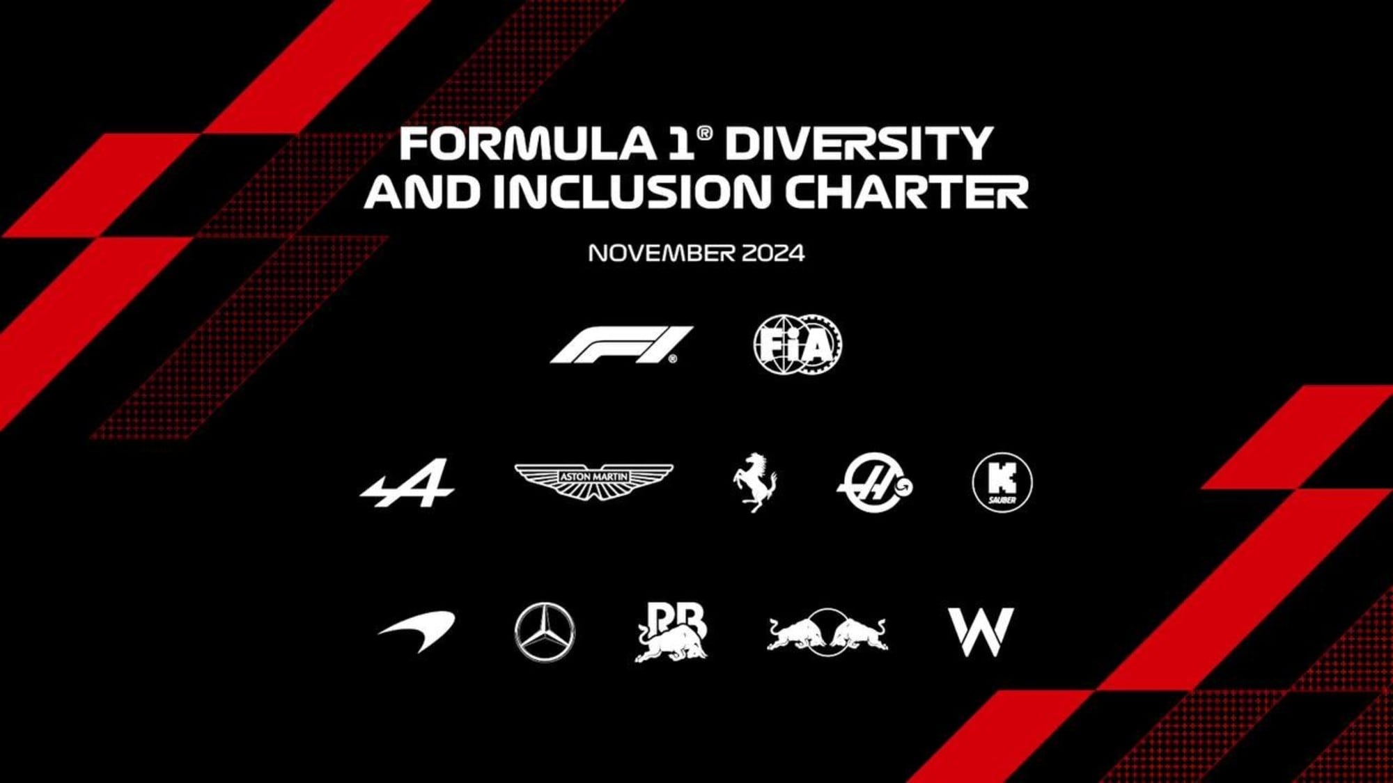 La F1 firma una carta formale sulla diversità e inclusione