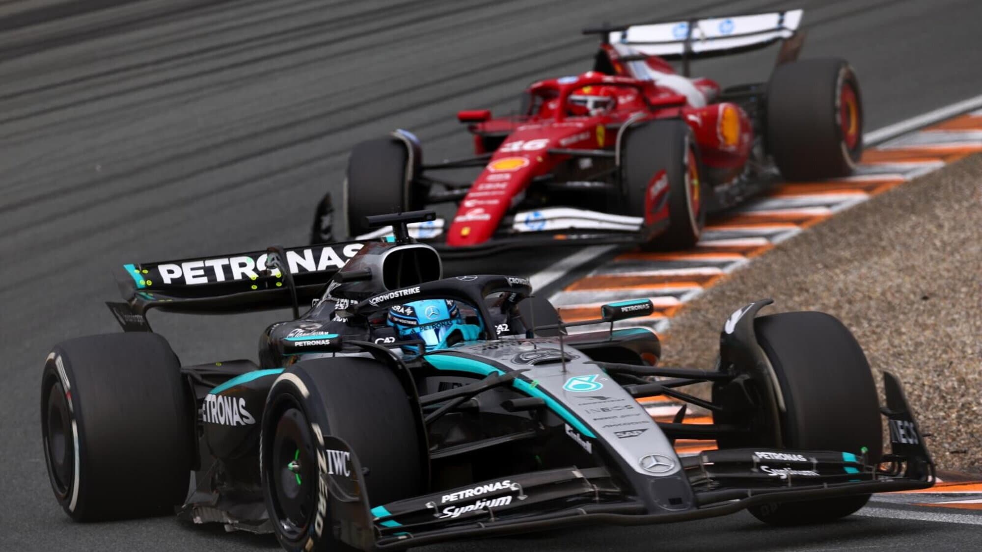 Russell: "Leclerc? Bel sorpasso, ma era fuoripista"