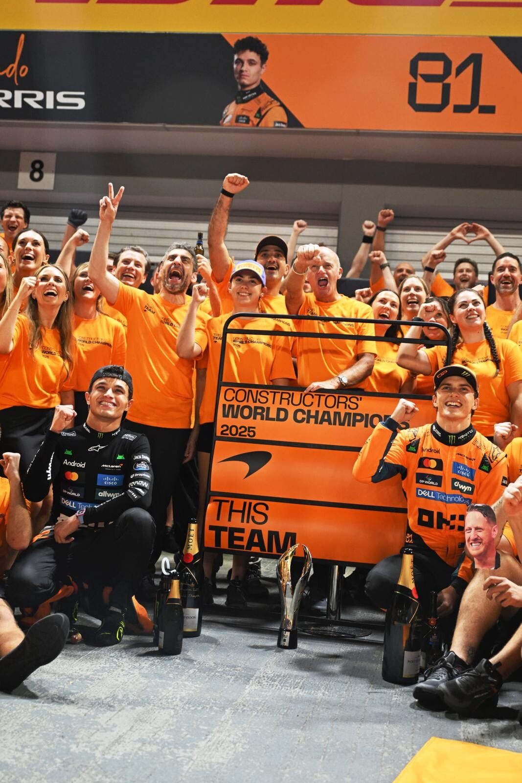 McLaren trionfa nel campionato costruttori: le foto dei festeggiamenti