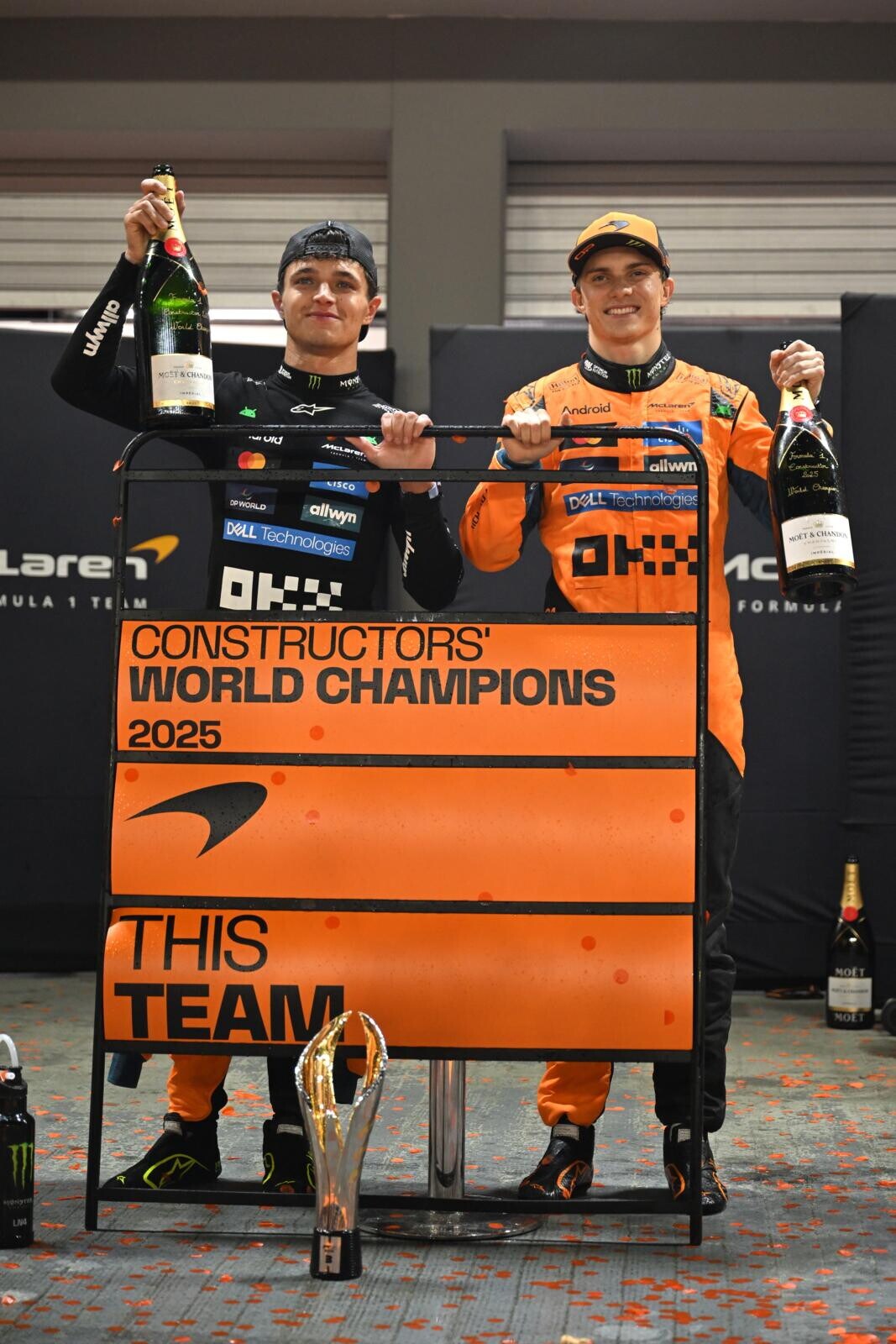 McLaren trionfa nel campionato costruttori: le foto dei festeggiamenti