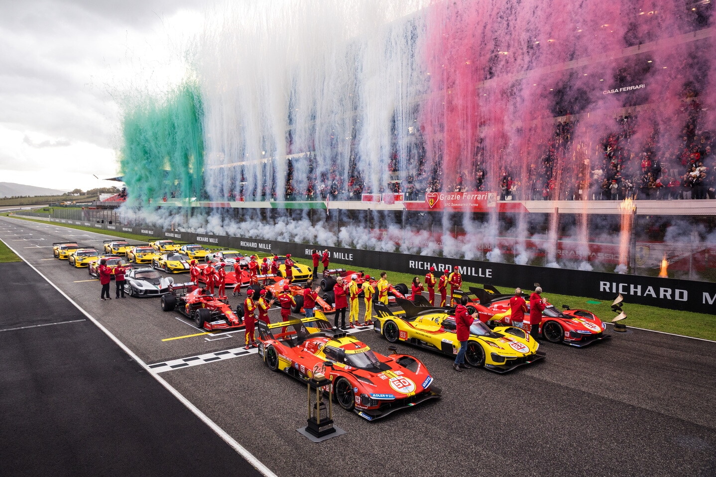 Ferrari, è show alle Finali Mondiali del Mugello con F1, GT, XX e Hypercar