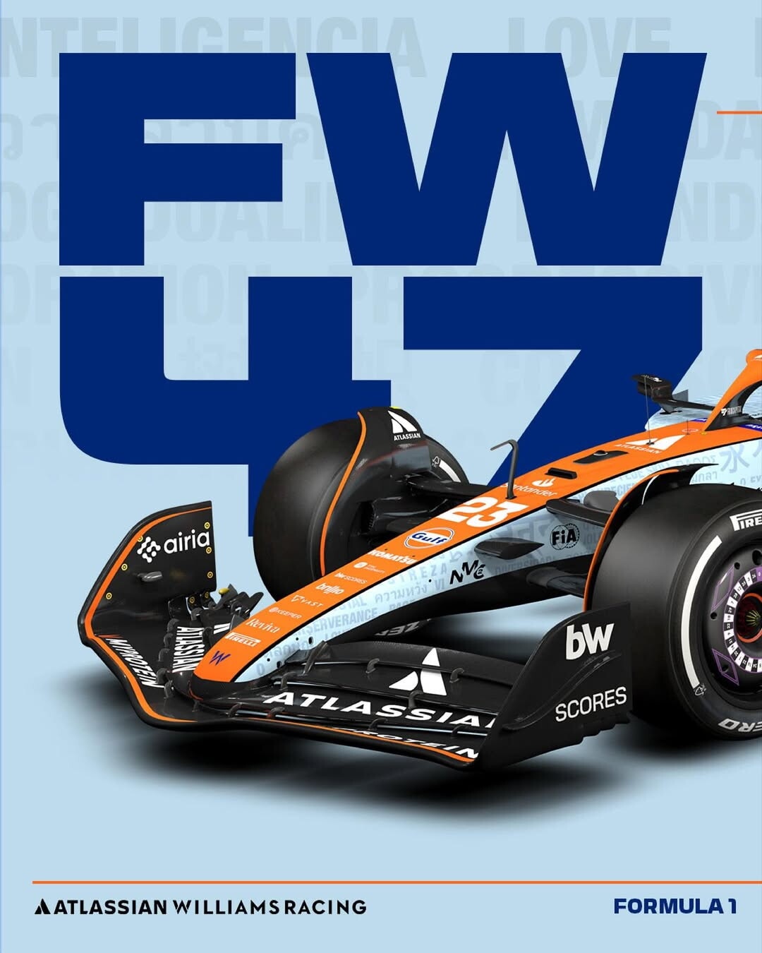 Williams celebra i suoi tifosi in Brasile con la livrea “Driven by Words”