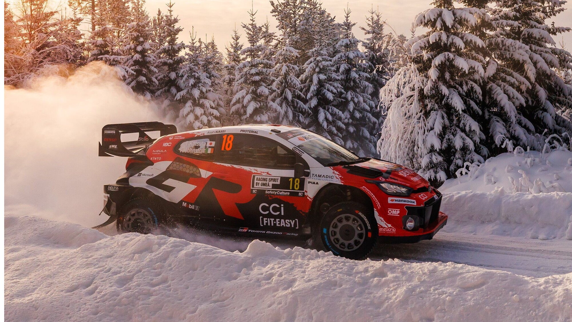 Katsuta in testa in Svezia dopo la prima tappa