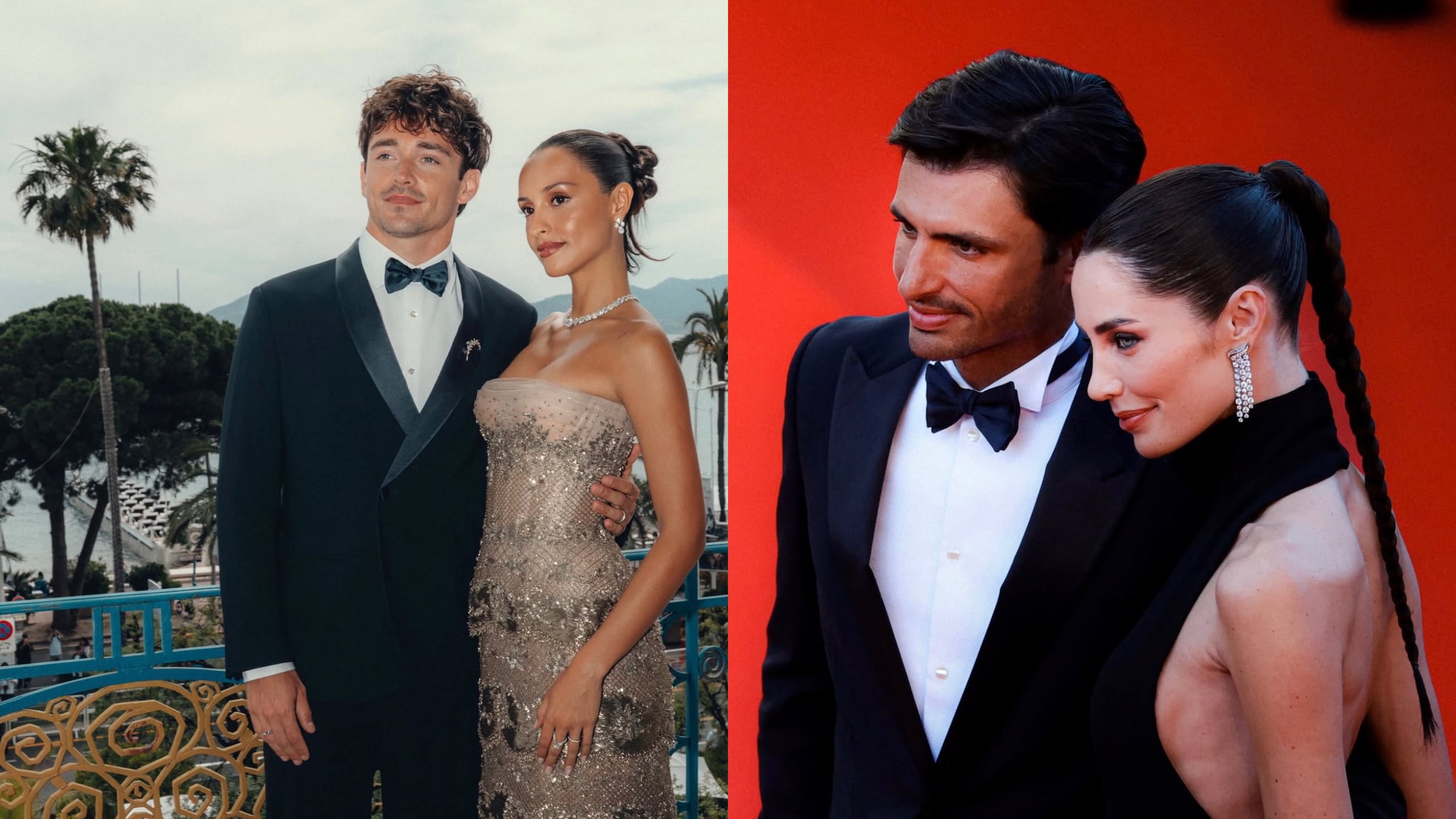 Leclerc e Sainz “divi” al Festival di Cannes