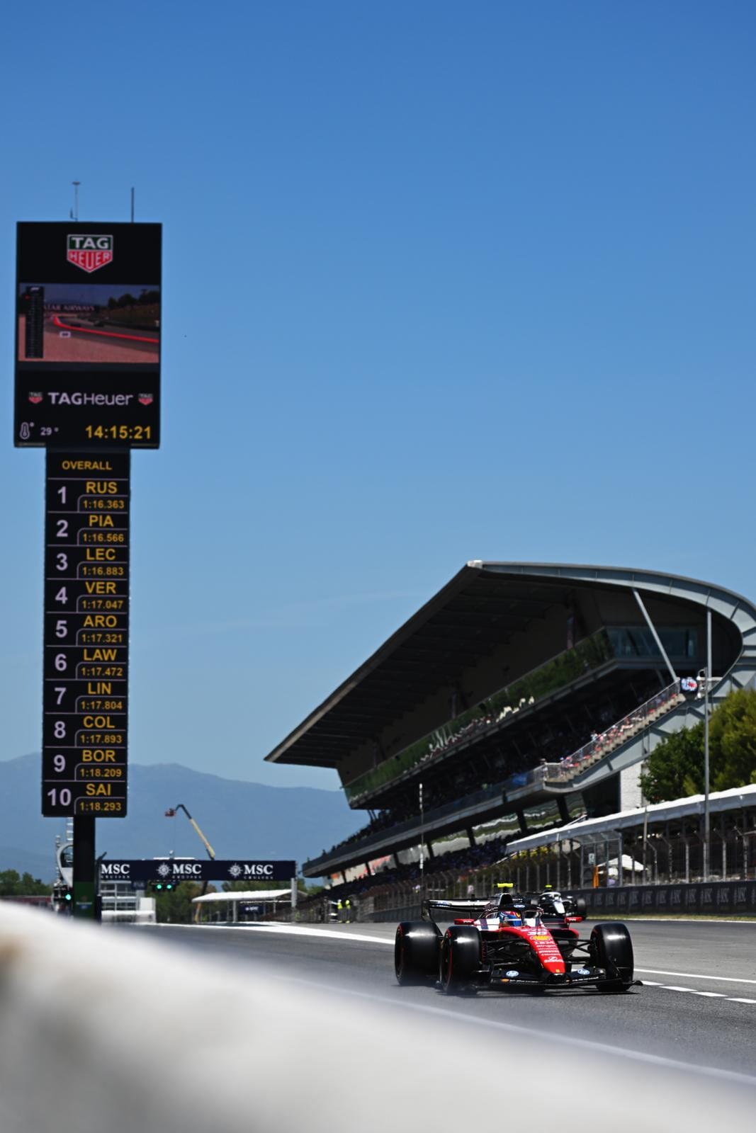 FP1 GP Barcellona, la classifica delle prove libere 1 a Montmeló