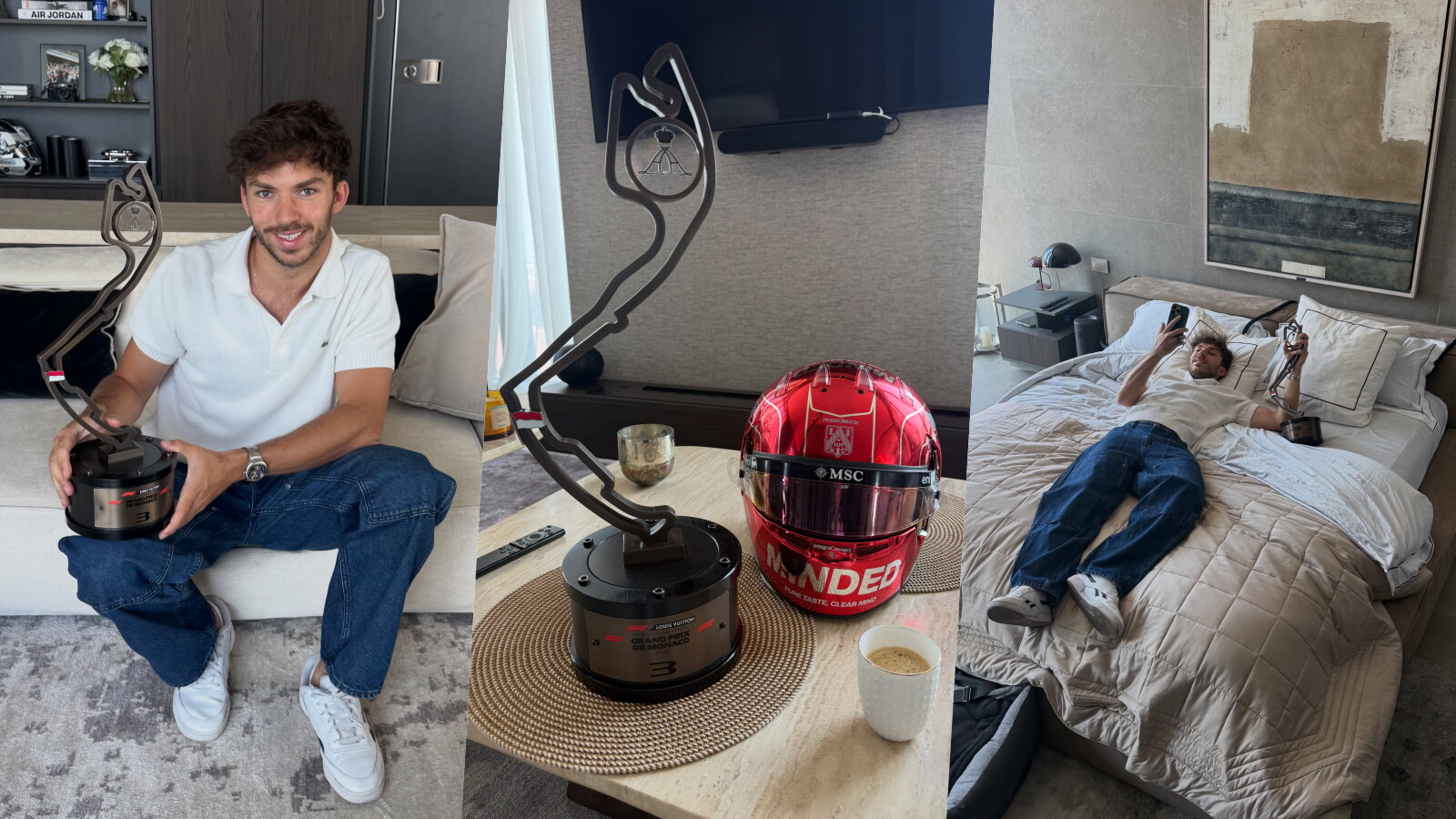 Gasly, la lunga attesa è finita. Ecco il trofeo di Monaco