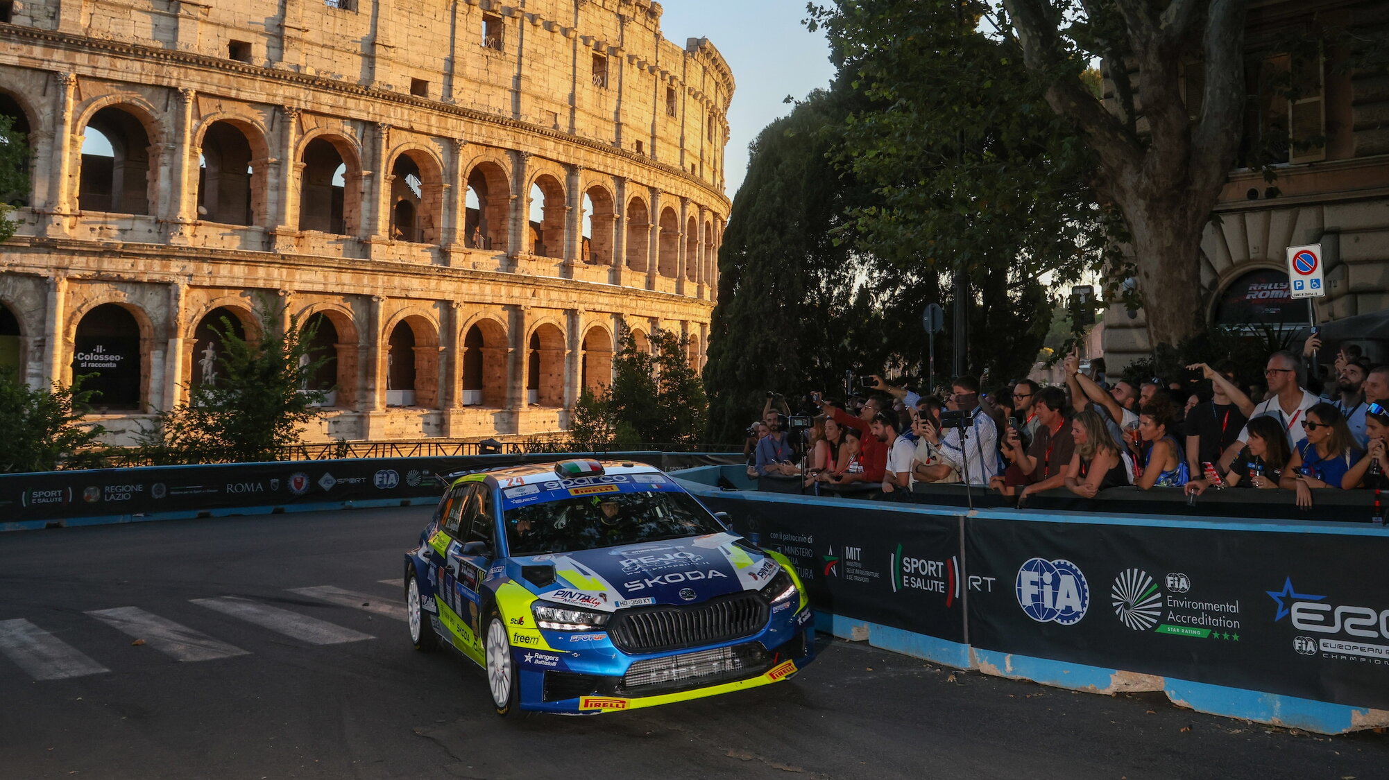 Daprà al comando del Rally di Roma Capitale