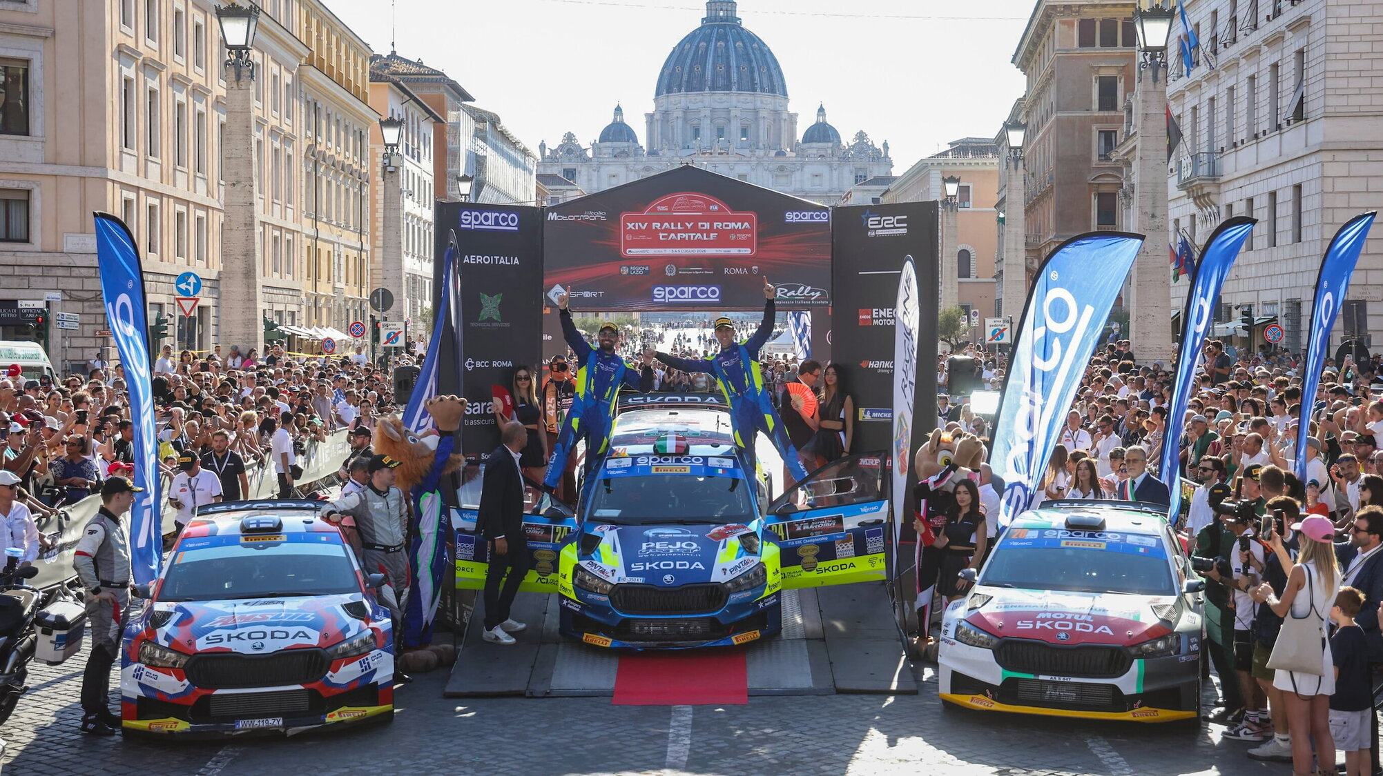 Rally di Roma Capitale, dominio Škoda sognando il WRC