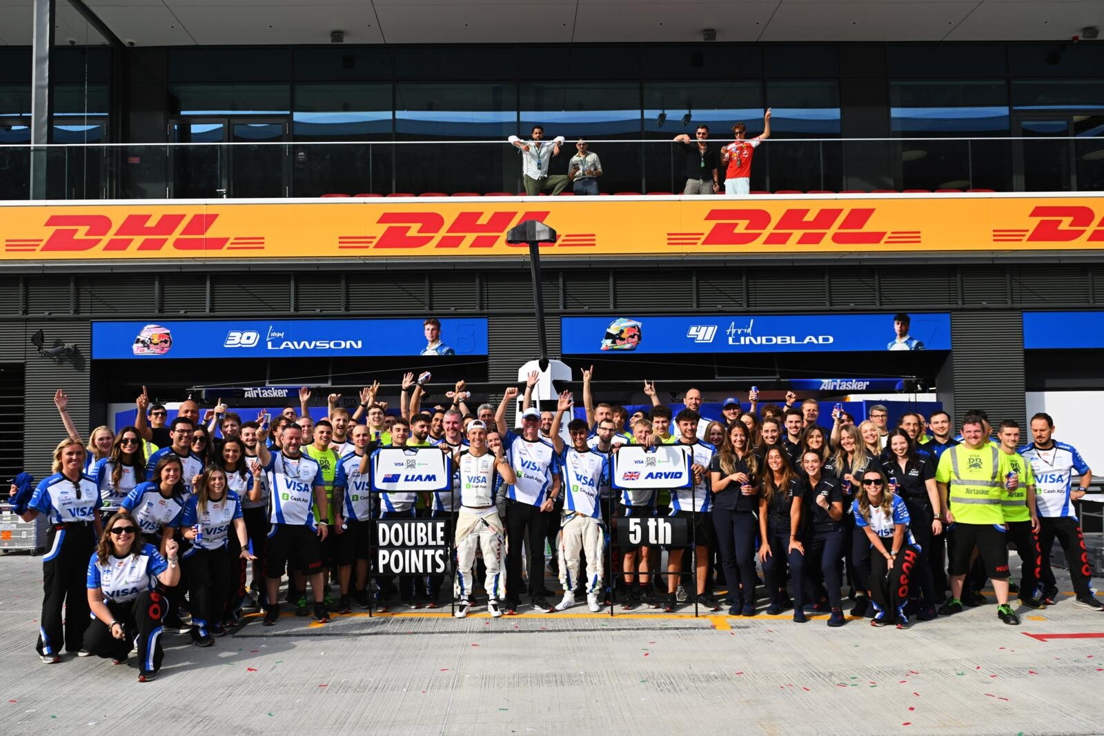 Racing Bulls festeggia il quinto posto in classifica