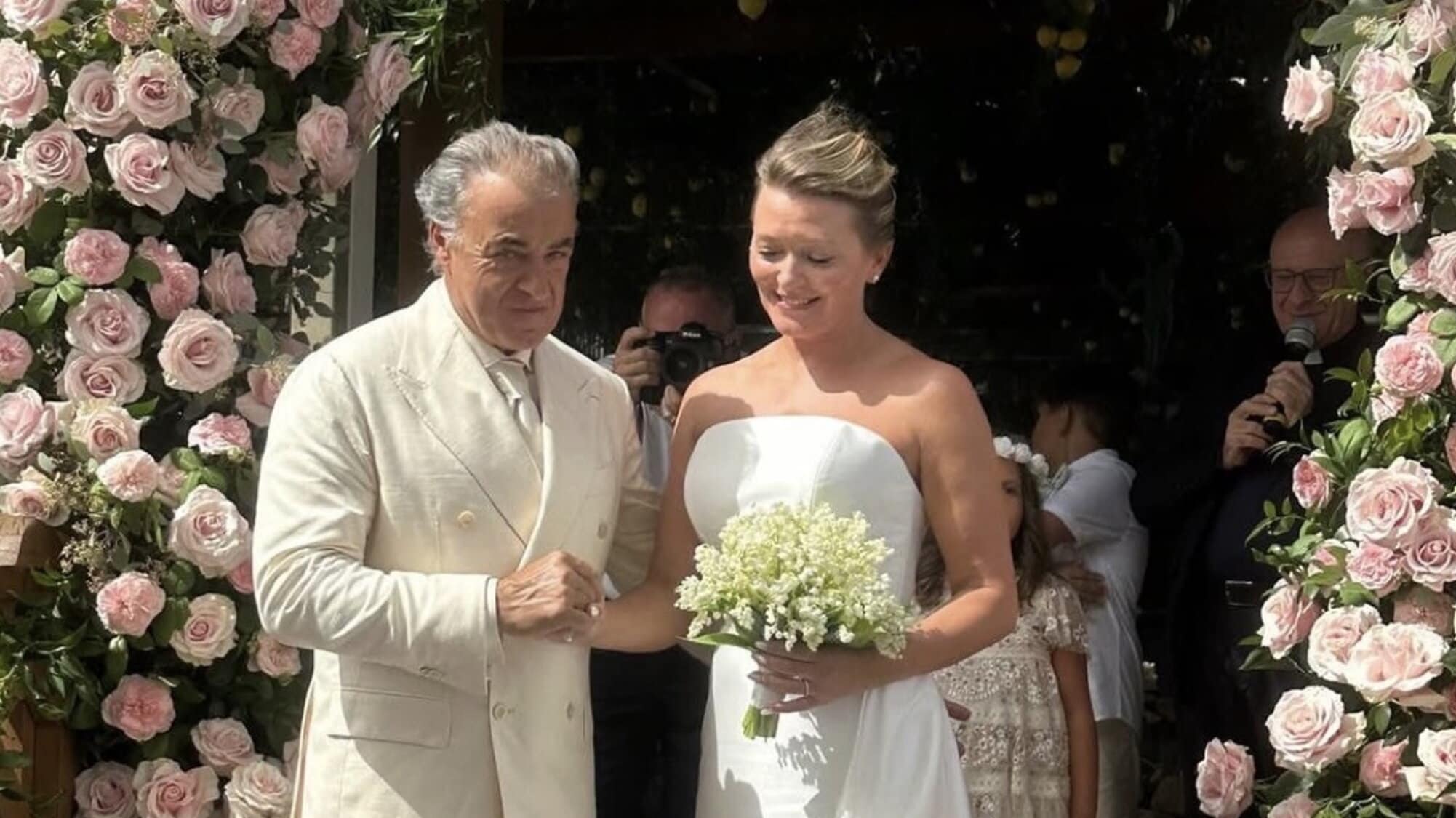 Jean Alesi sposa Anja: matrimonio in Costiera Sorrentina per l’ex pilota Ferrari