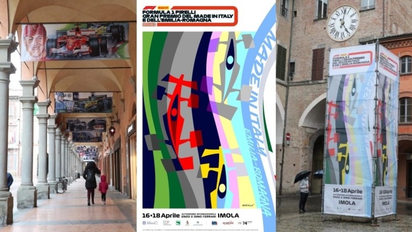 GP Emilia Romagna, Imola si colora con i poster della Formula 1