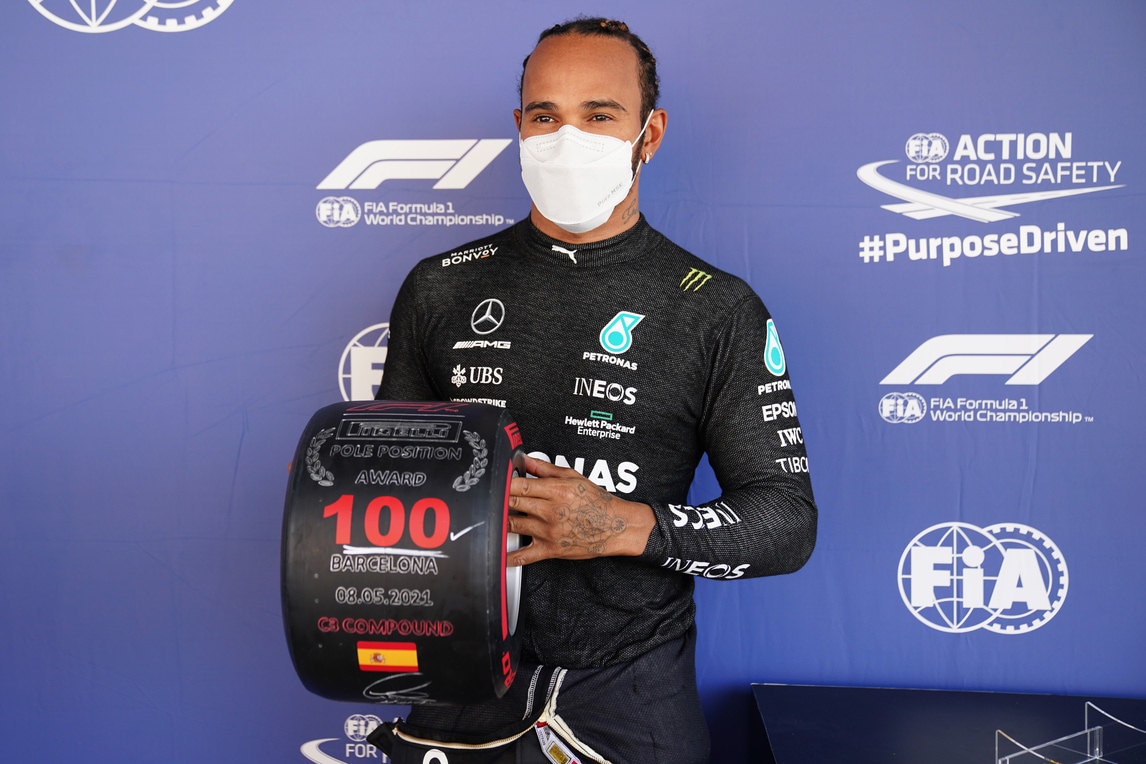 Hamilton e la centesima pole in Formula 1