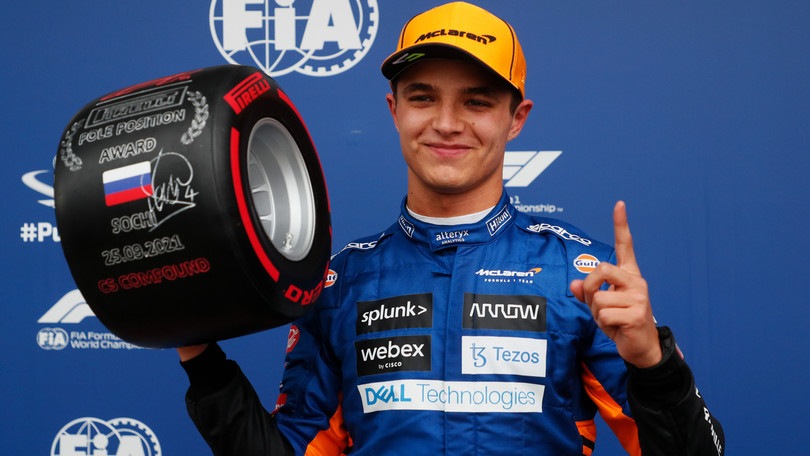 F1 Russia: Lando Norris e la prima pole in carriera