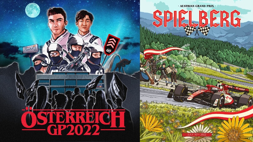 GP Austria, i poster dei team per la gara al Red Bull Ring