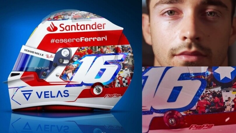 GP Francia, Leclerc ricorda papà Hervé nel suo casco