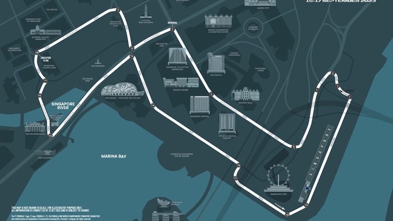 GP Singapore, Marina Bay modifica la tracciatura