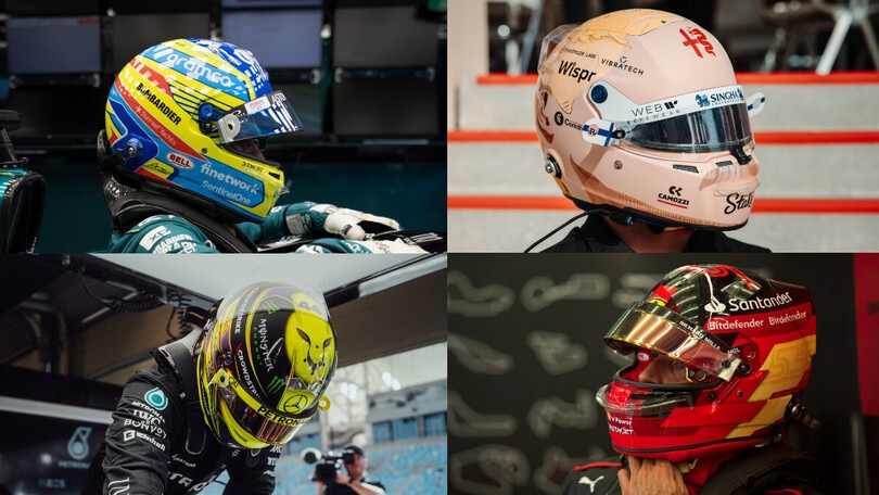 Formula 1 2023, tutti i nuovi caschi dei piloti