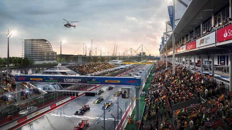 La Formula 1 a Londra, ecco l'idea di un circuito nell'area di Docklands