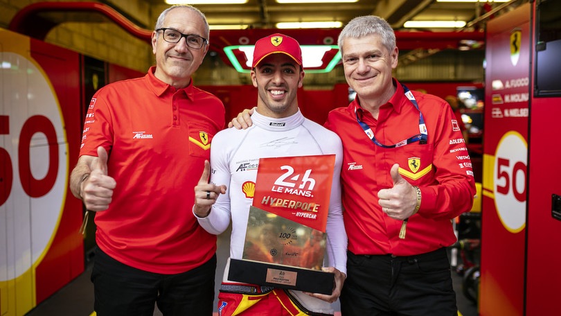 Ferrari in pole alla 24 Ore di Le Mans, prima fila tutta Rossa