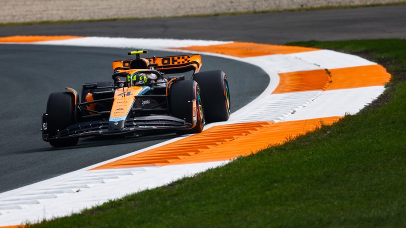 GP Olanda, FP2: Norris davanti a Verstappen, Ferrari in difficoltà