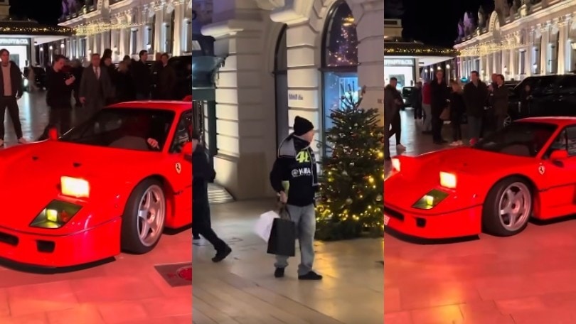Lando Norris "archivia" la McLaren e fa shopping natalizio...in Ferrari!