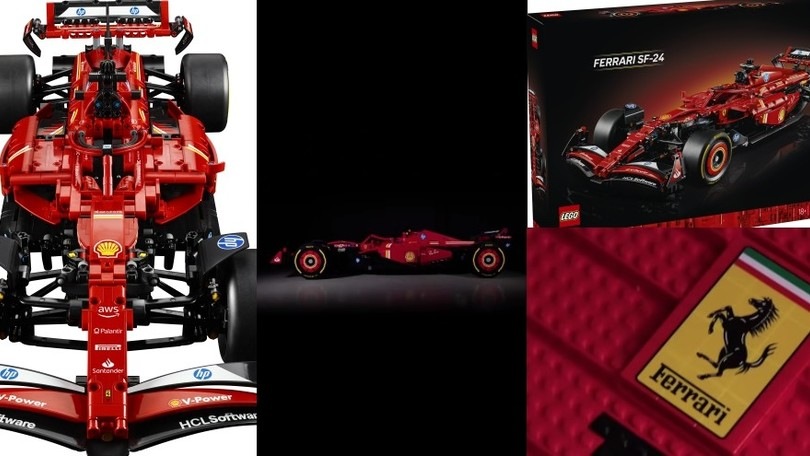 Ferrari, arriva finalmente in Italia la SF-24 in mattoncini Lego
