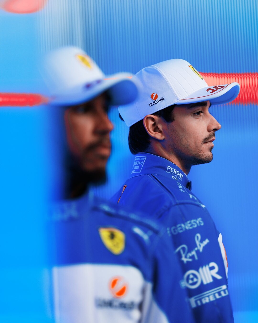 Ferrari: Leclerc e Hamilton in blu e bianco per il GP di Miami