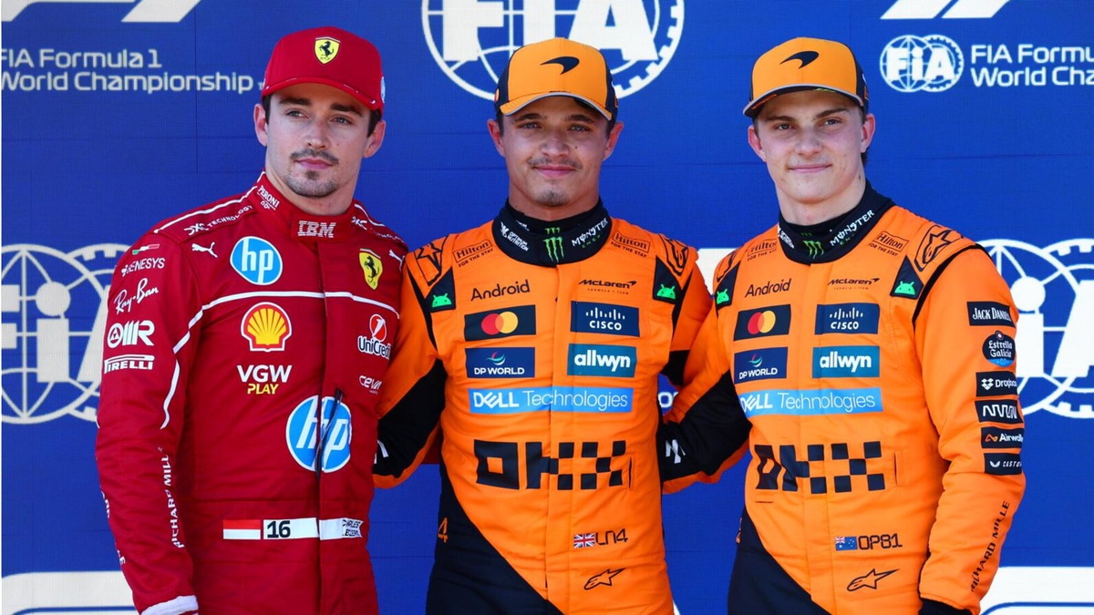 Norris in pole davanti a Leclerc!