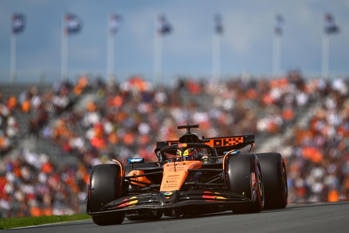 La griglia di partenza del Gp d'Olanda: doppietta McLaren, con Piastri in testa