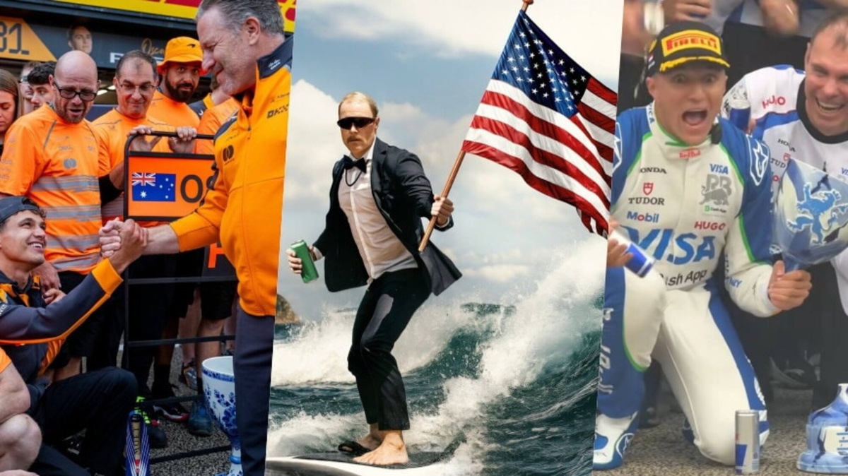 Hadjar rompe il primo trofeo, Bottas fa surf e... I migliori contenuti social dal GP di Zandvoort