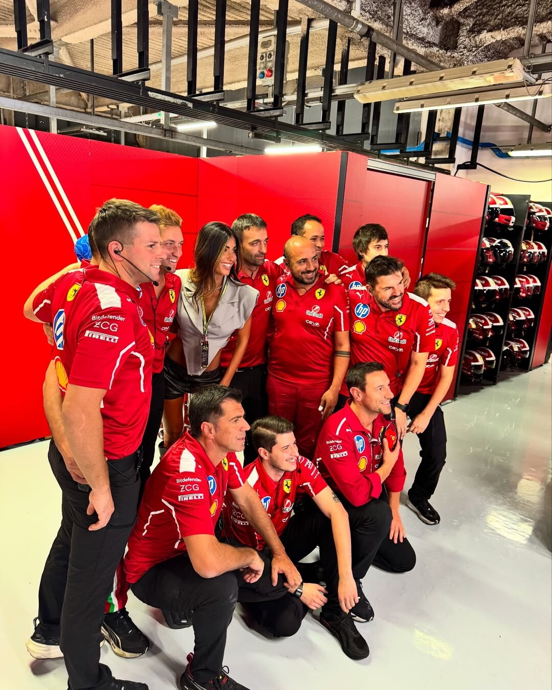 F1 Monza, anche Federica Nargi ai box Ferrari