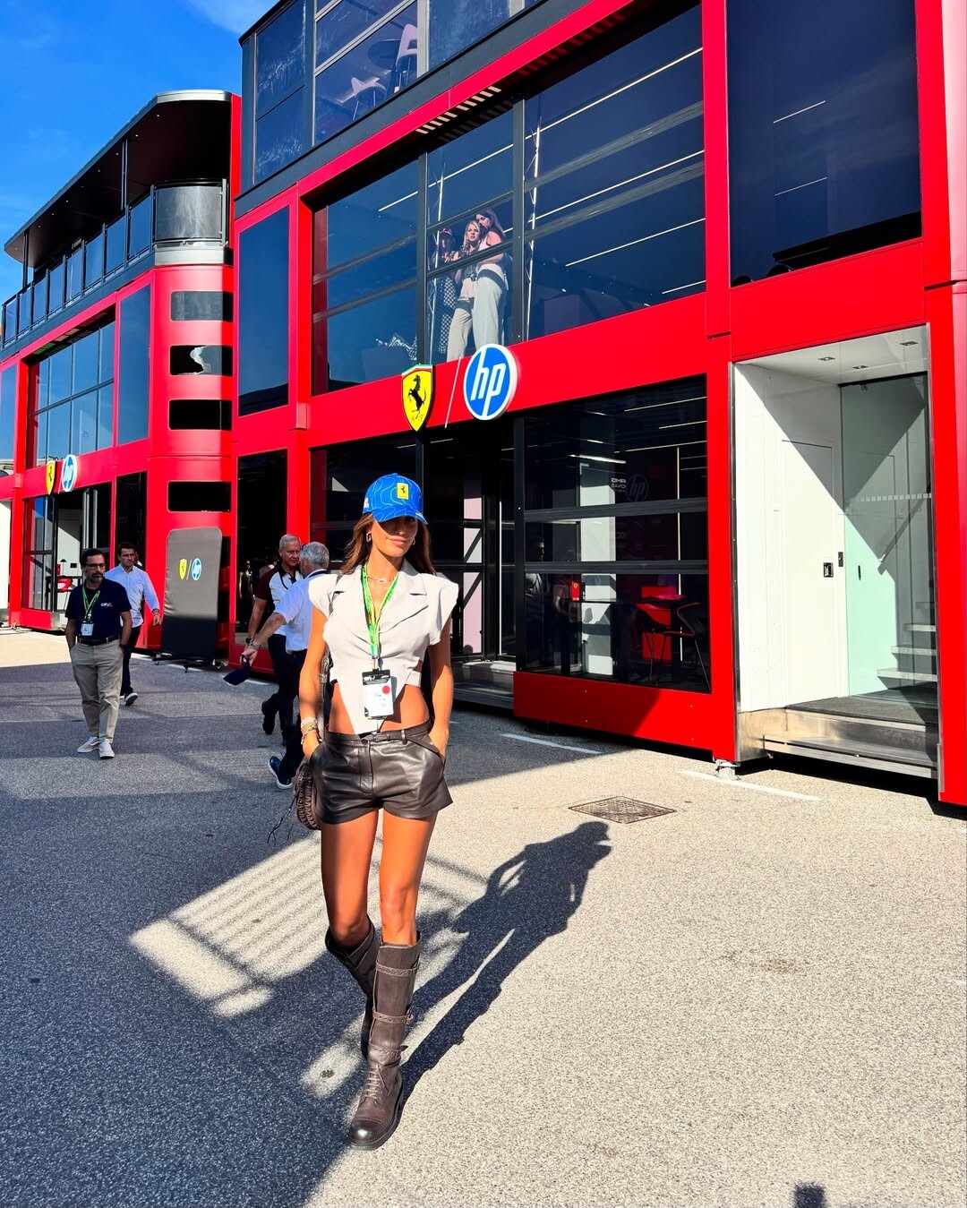 F1 Monza, anche Federica Nargi ai box Ferrari