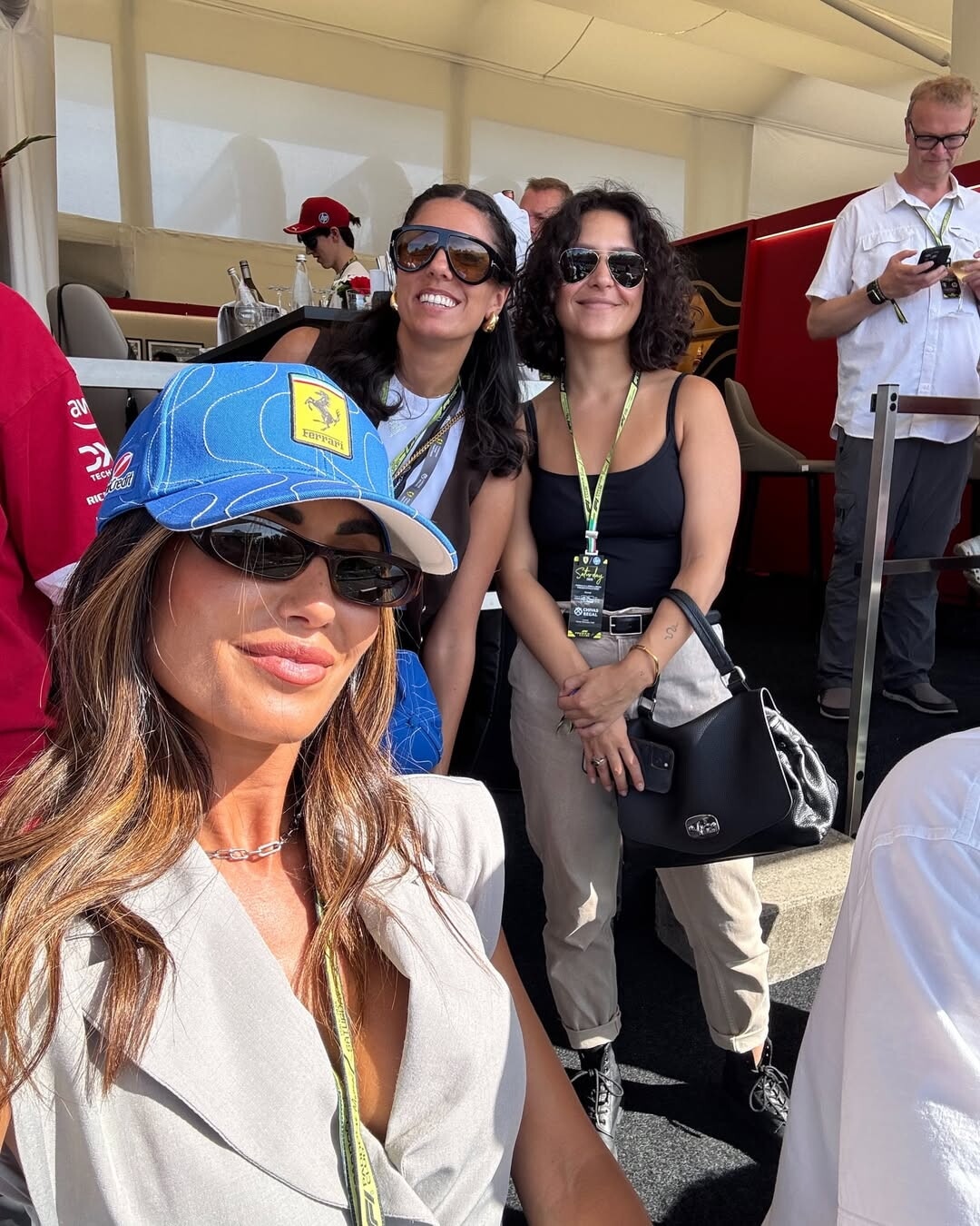 F1 Monza, anche Federica Nargi ai box Ferrari