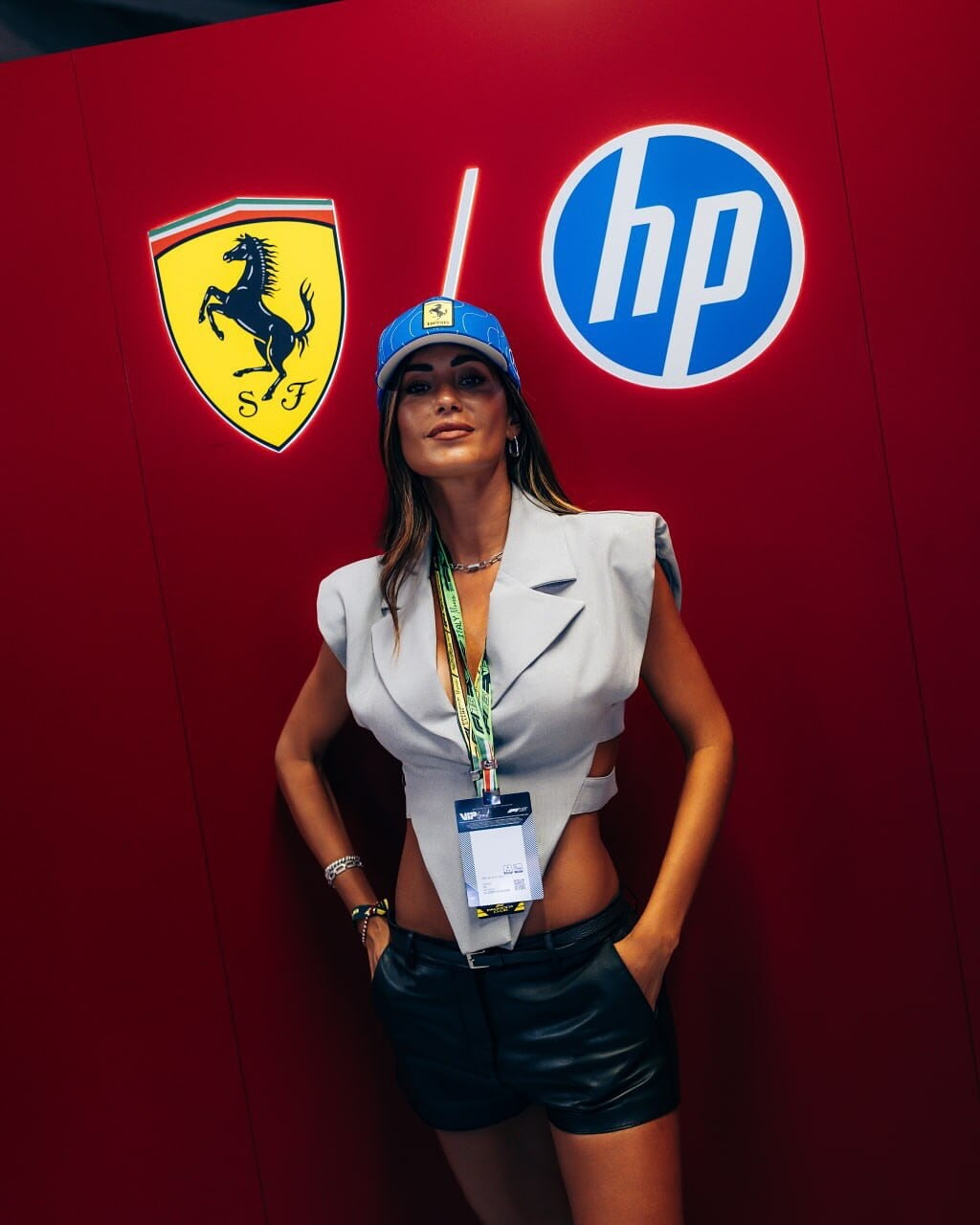 F1 Monza, anche Federica Nargi ai box Ferrari