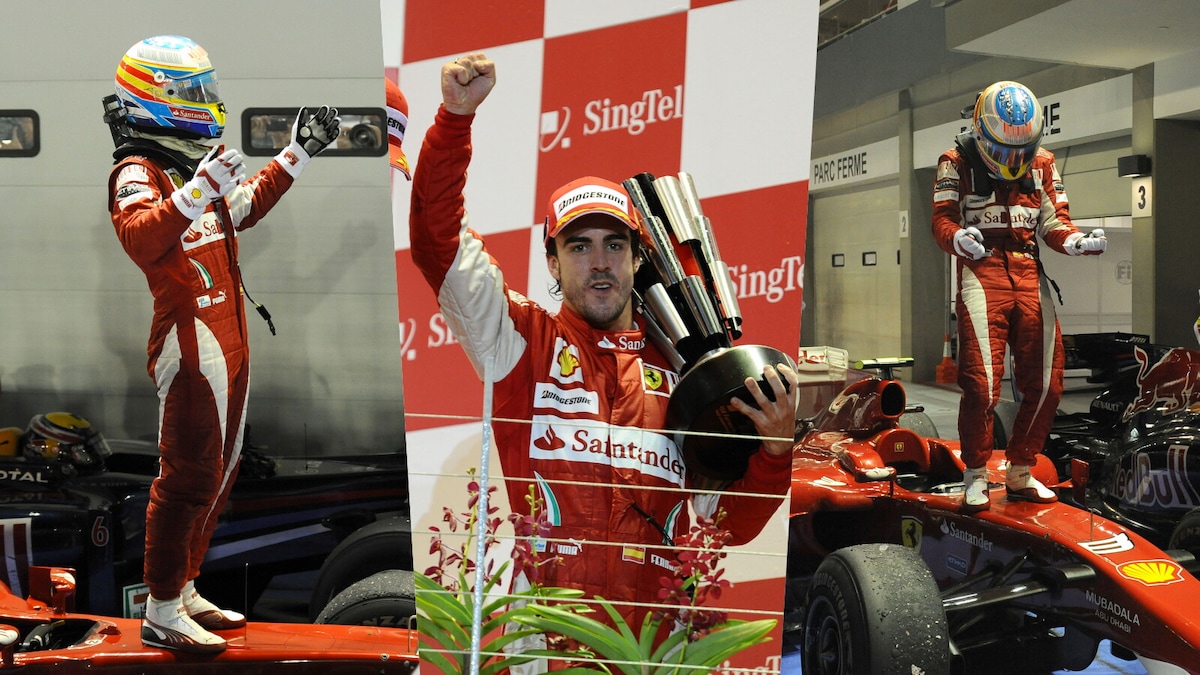 Ferrari a Singapore: 7 pole e 4 vittorie a Marina Bay, da Alonso a Sainz