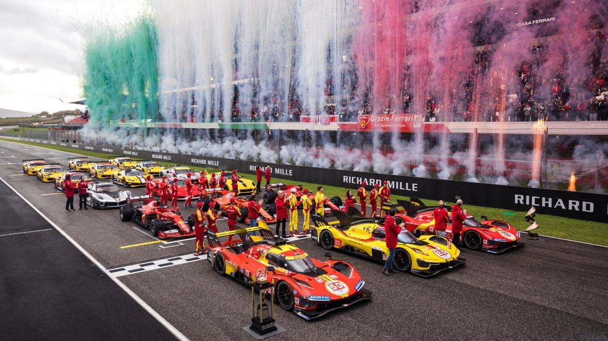 Ferrari, è show alle Finali Mondiali del Mugello con F1, GT, XX e Hypercar