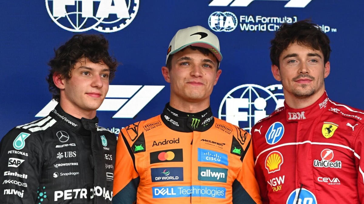 Norris firma la pole in Brasile davanti ad Antonelli e Leclerc, fuori dal Q3 due campioni