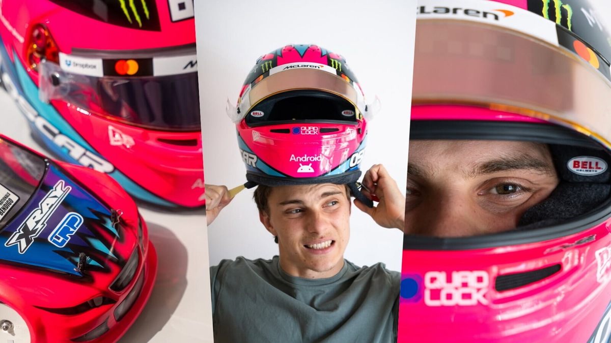 Oscar Piastri torna alle origini con un casco-tributo al suo passato