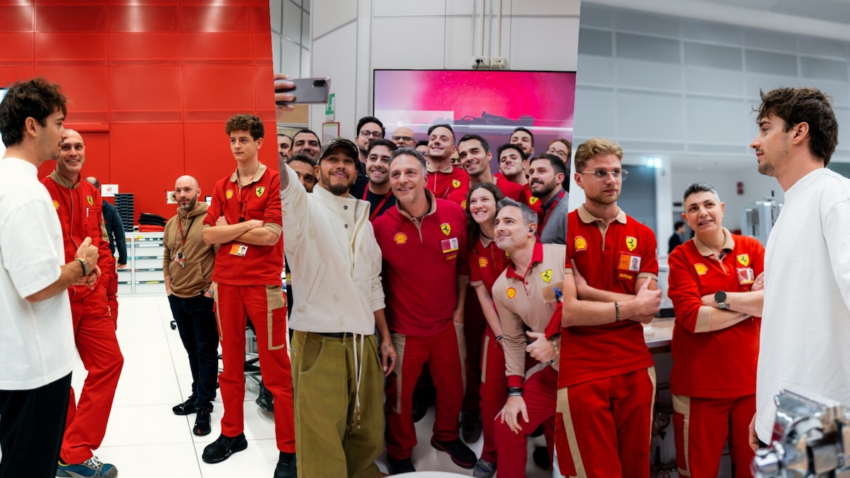 Leclerc e Hamilton a Maranello per gli auguri di Natale