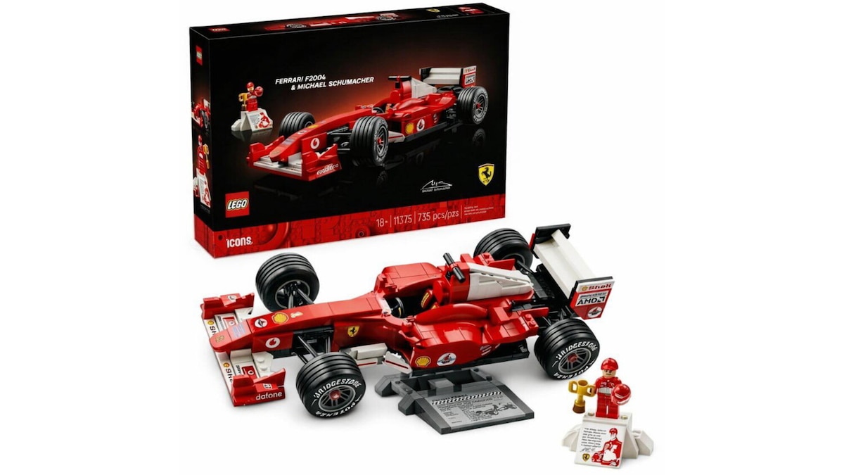 Ferrari F2004 e Schumacher, Lego celebra il mito