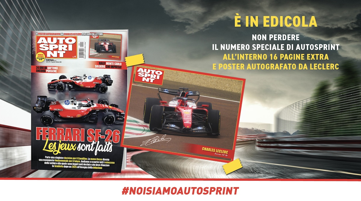 Non perdere Autosprint n.4: 16 pagine in più e il poster autografato da Charles Leclerc