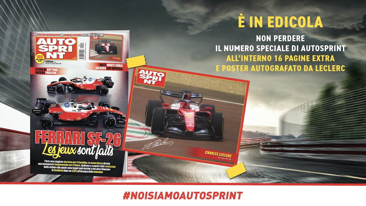 Non perdere Autosprint n.4: 16 pagine in più e il poster autografato da Charles Leclerc
