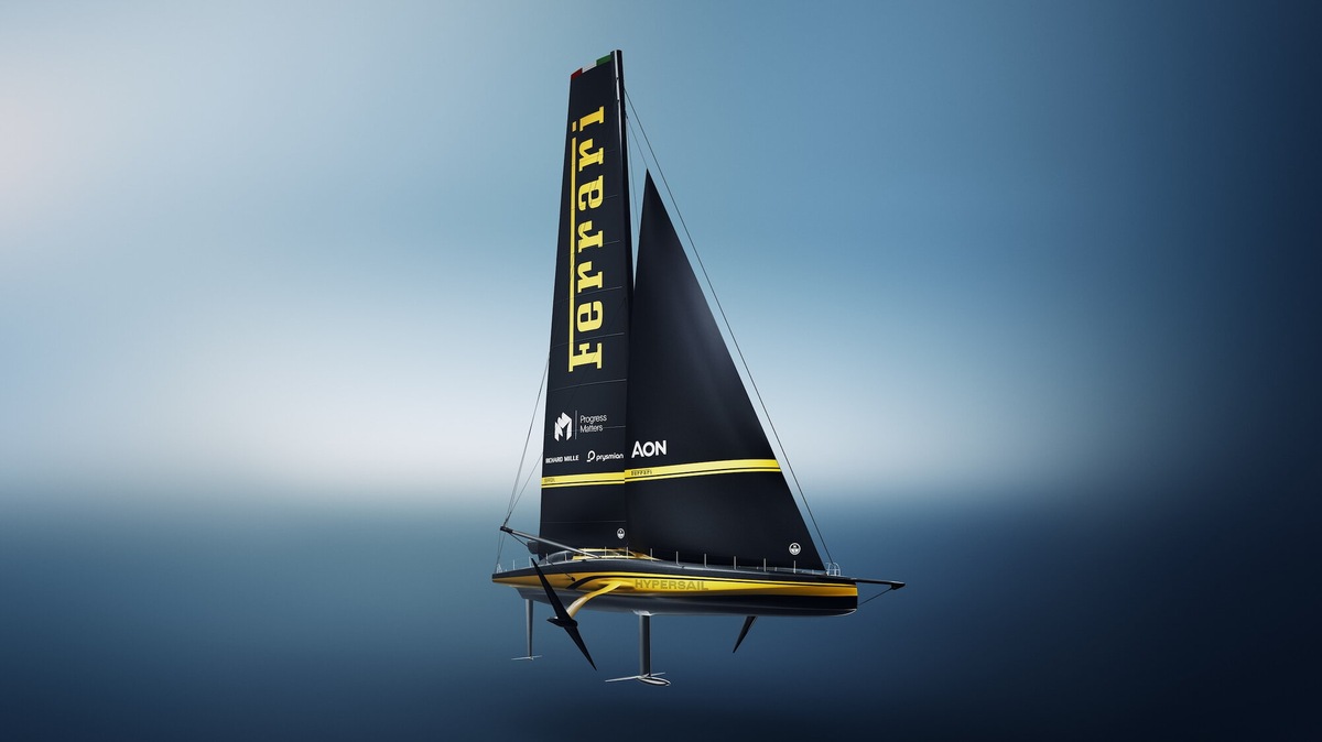 Ferrari Hypersail svela la livrea del nuovo progetto del Cavallino