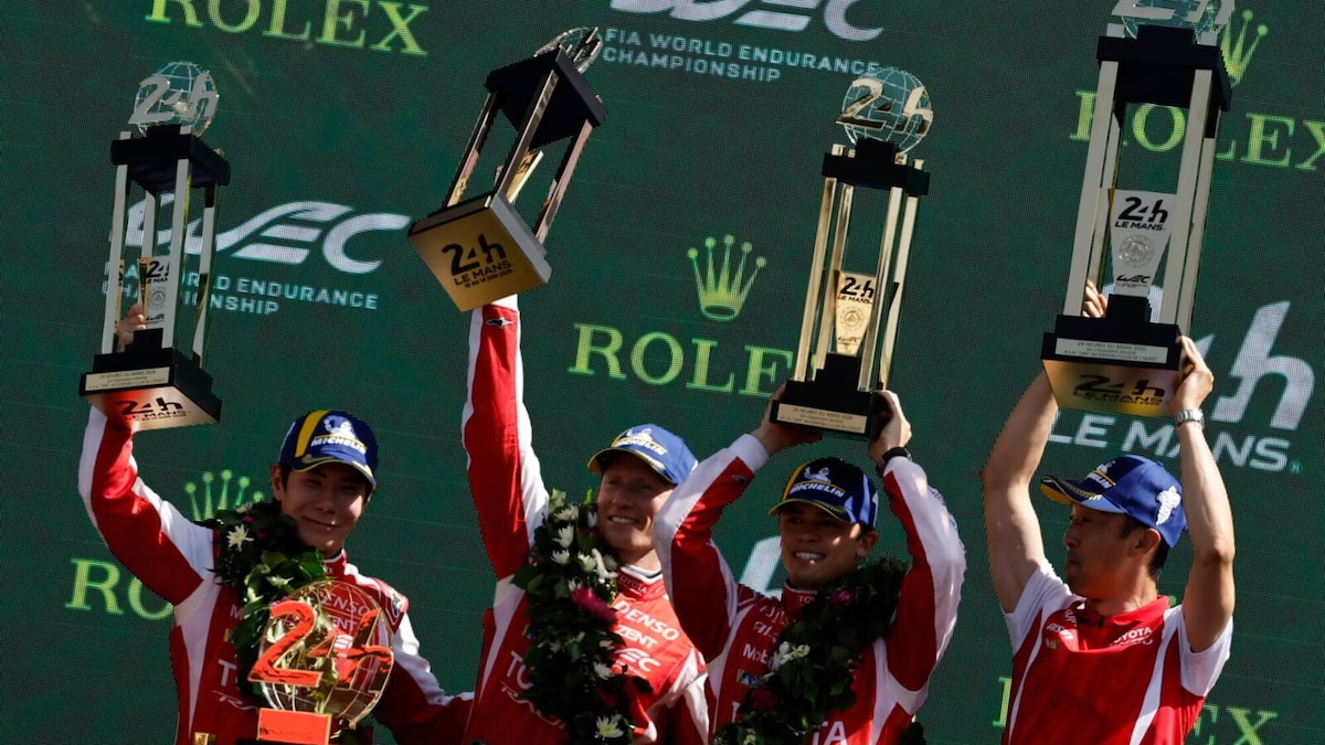 Le Mans, la festa per la vittoria della Toyota