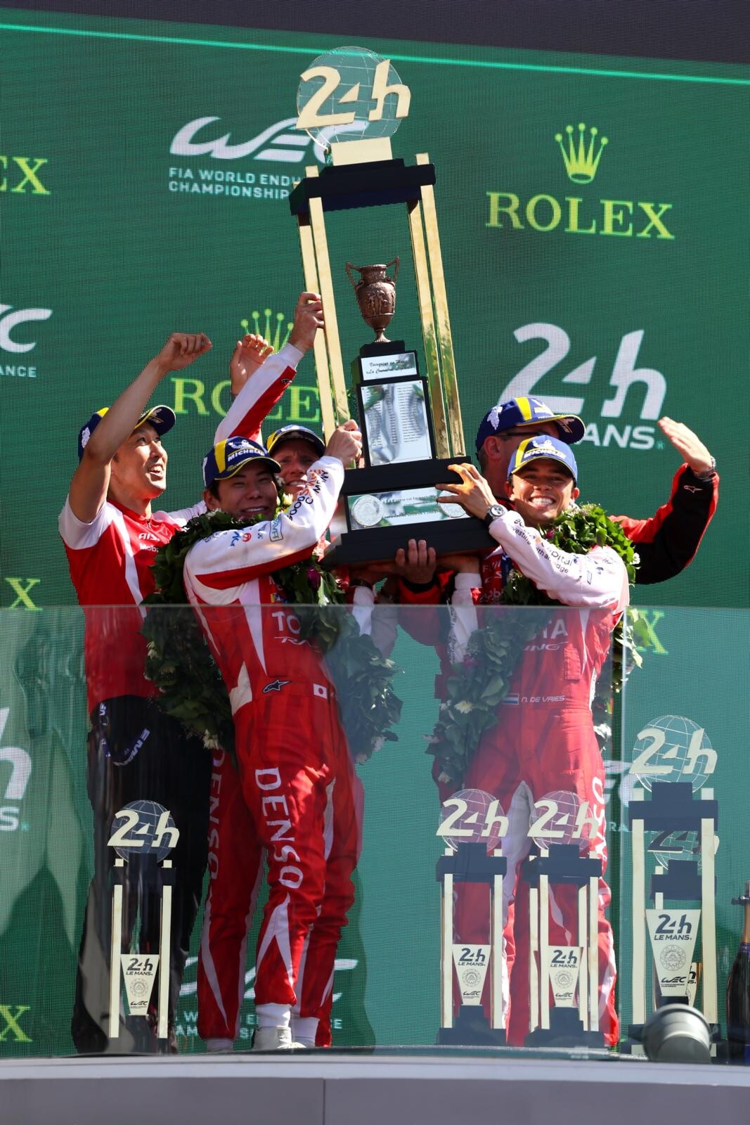 Le Mans, la festa per la vittoria della Toyota 