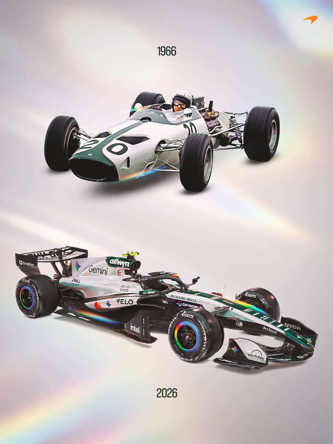 McLaren "in bianco" a Silverstone: livrea speciale per il GP di casa