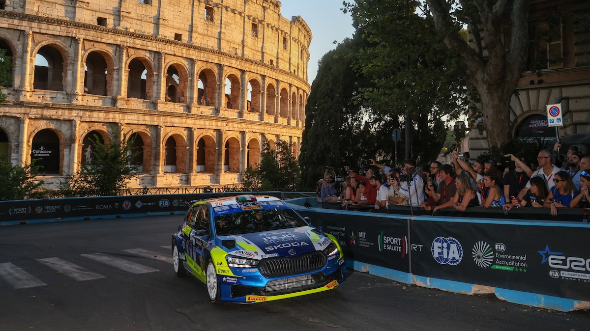 Daprà al comando del Rally di Roma Capitale
